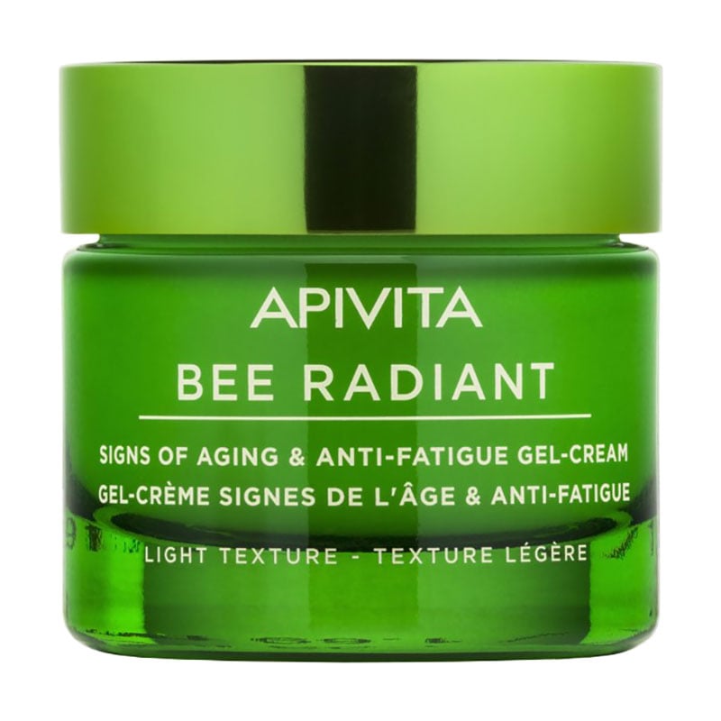 Гель-крем для обличчя Apivita Bee Radiant Signs Of Aging &amp; Anti-Fatigue Gel-Cream Light Texture для захисту від ознак старіння і слідів втоми, 50 мл
